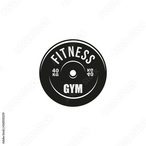 fitnes logo illustration icon design