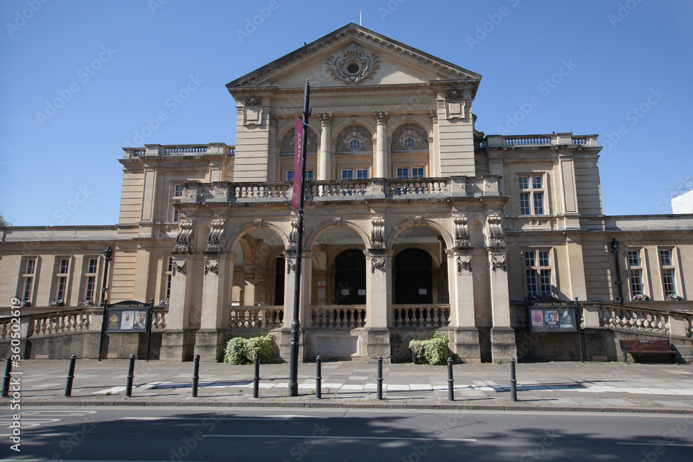 The Town Hall in the town centre of Cheltenham in Gloucestershire in the United Kingdom