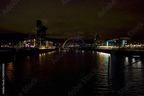 view from the bells bridge, glasgow