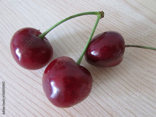 cherries on a white background