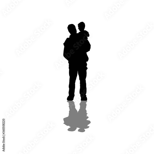
father and son silhouettes for Father's Day