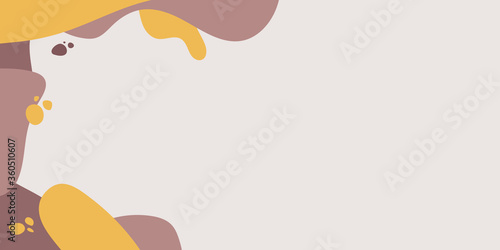 Set of vector trendy abstract amoeba banner. Pastel color cian, pink, violet gradient in liquid style frame on white background. Template for trendy design of a poster, logo, flyer of presentation.