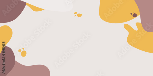 Set of vector trendy abstract amoeba banner. Pastel color cian, pink, violet gradient in liquid style frame on white background. Template for trendy design of a poster, logo, flyer of presentation.