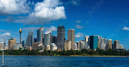 Panoramic skyline of Sydney, New South Wales, Australia.