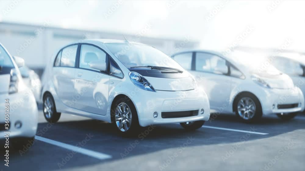 3d model of electric car. 3d render. 3d model of electric car. 3d render.