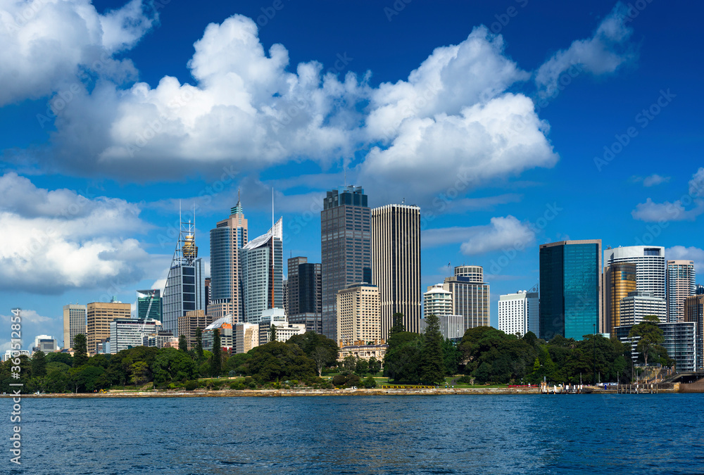 Panoramic skyline of Sydney cbd across the harbour. New South Wales, Australia. Panoramic skyline of Sydney cbd across the harbour. New South Wales, Australia.
