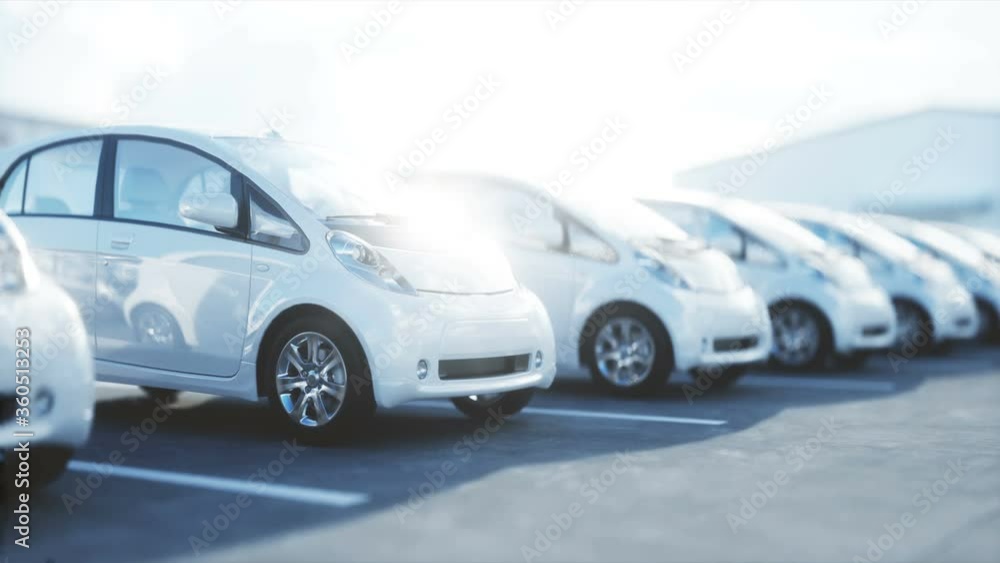 3d model of electric car. 3d render. 3d model of electric car. 3d render.