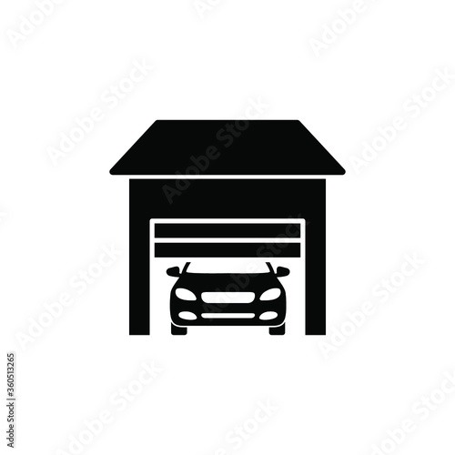 car garage icon vector