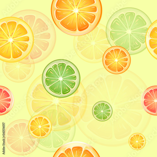 Background from slices of oranges