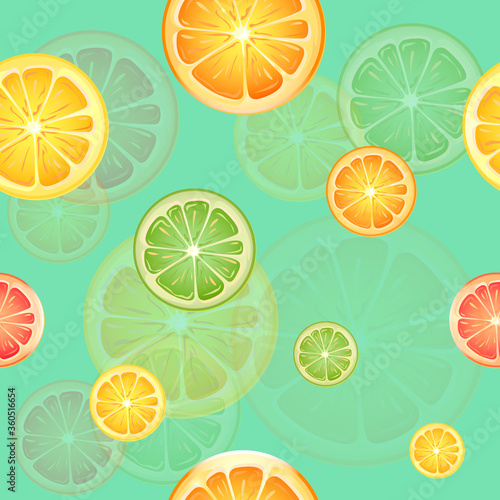 seamless citrus pattern