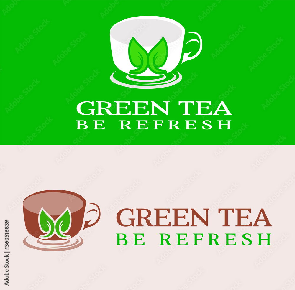 green tea logo green tea logo