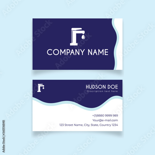 Minimalist Home service, abstract design business card template