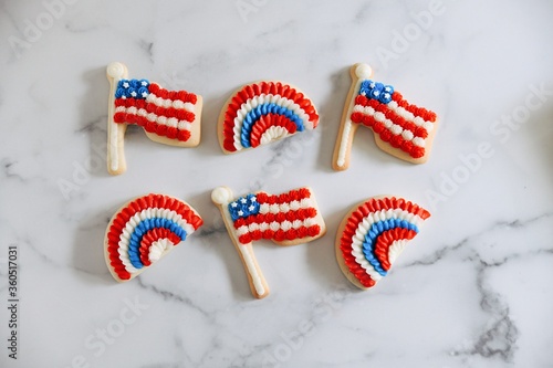 Fourth of July cookies dessert