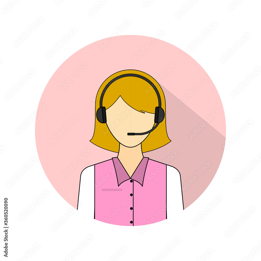 vector illustration of the administrator avatar icon vector illustration of the administrator avatar icon