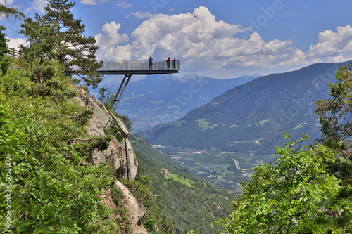 Aussichtsplattform, Naturns, Unterstell, Südtirol, Italien, Wandern, Ausblick photo