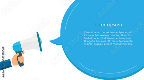 Megaphone for communication and text space