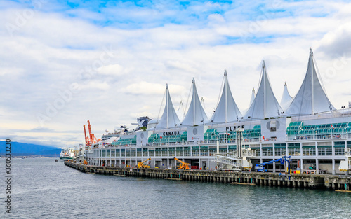 Canada Place Five Sails In Downtown Vancouver Canada photo