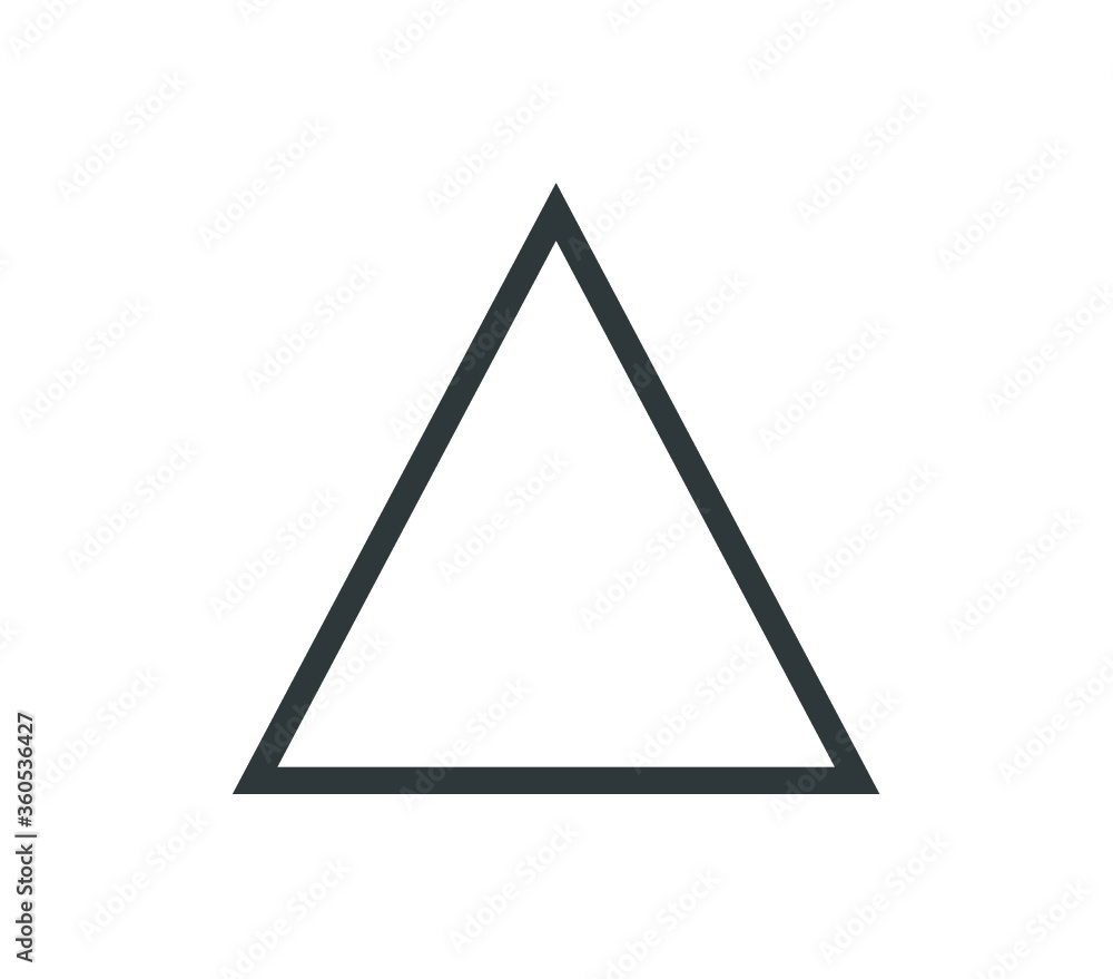 Triangle icon. Vector triangle form. Outline triangle vector. Triangle icon. Vector triangle form. Outline triangle vector.