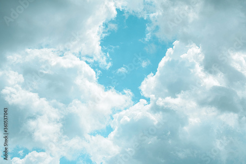 blue sky with clouds