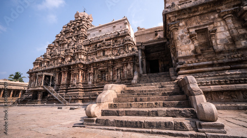 Beautiful columns architecture of ancient of Darasuram temple in Kumbakonam  Tamilnadu  India