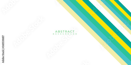 Abstract modern green yellow tosca lines background vector illustration on white background with blank copy space. Vector illustration design for presentation, banner, cover, web, flyer, card, poster,