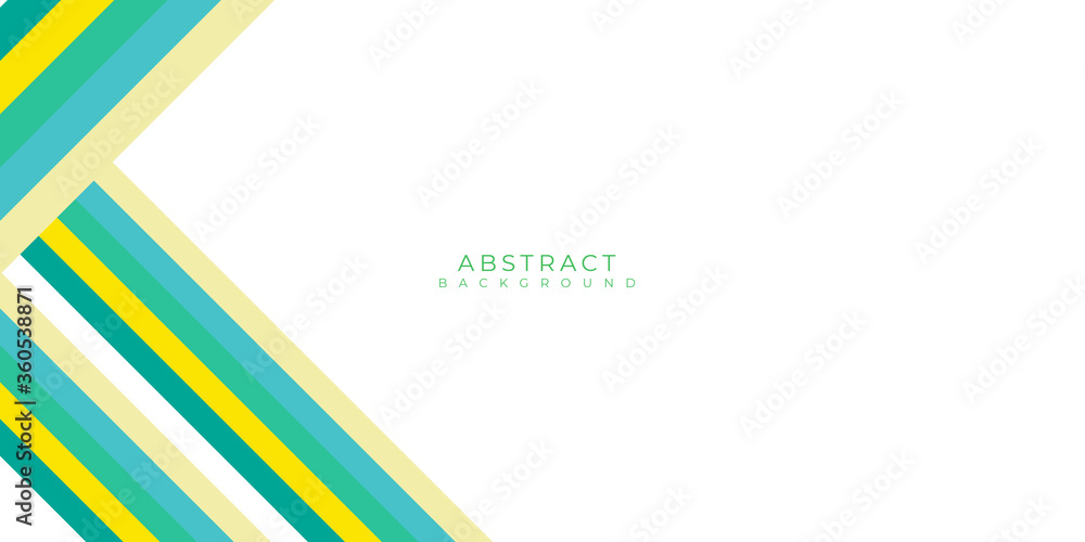 Simple green yellow tosca presentation background on white background with blank space. Flat green gradation. Lines stripes background Simple green yellow tosca presentation background on white background with blank space. Flat green gradation. Lines stripes background