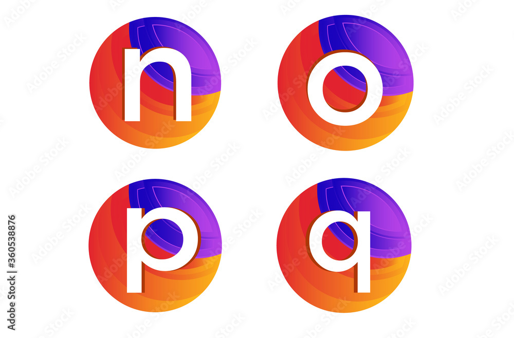 Abstract Circle With Latter N O P Q logo and icon design concept in white background. Abstracts World shape And latter logo design concept for agency technology And other. Abstract Circle With Latter N O P Q logo and icon design concept in white background. Abstracts World shape And latter logo design concept for agency technology And other.