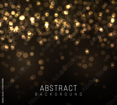 Gold bokeh blur