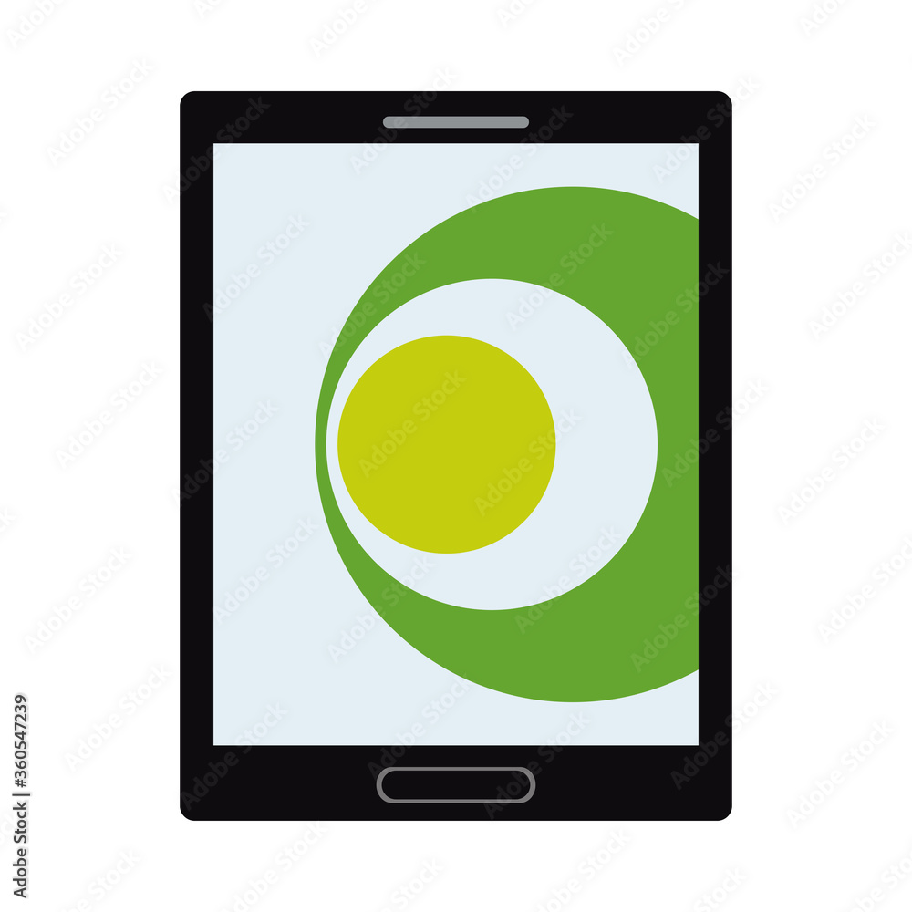 tablet with green and white stationery template tablet with green and white stationery template