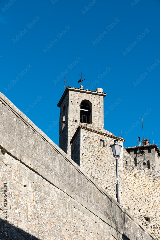 Roads and buildings of San Marino Rimini