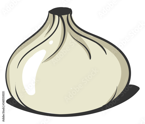 Khinkali, illustration, vector on white background