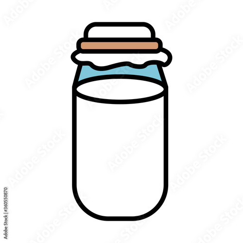 milk jar fill style icon