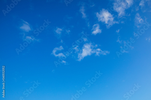 Blue sky with some clouds and empty space