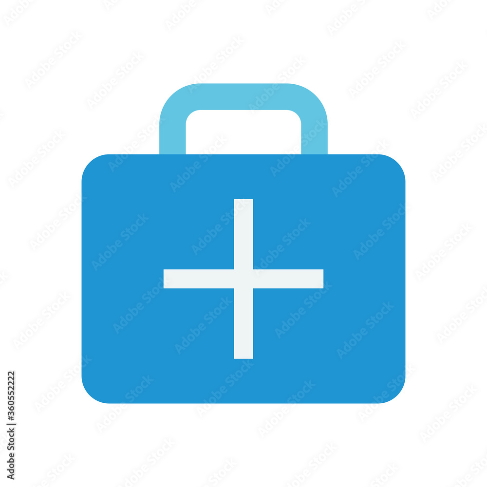 first aid kit icon, flat style first aid kit icon, flat style