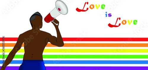 LGBT. Symbols of tolerance and equality between people