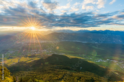 Beautiful views from Monte Penegal in Italian South Tyrol. © pawelgegotek1