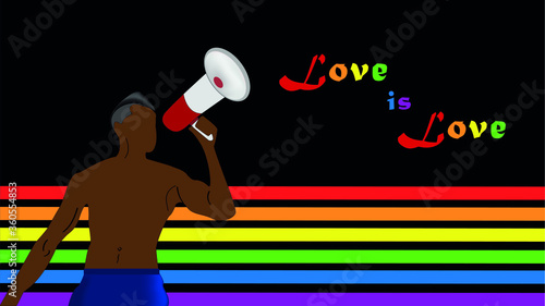 LGBT. Symbols of tolerance and equality between people