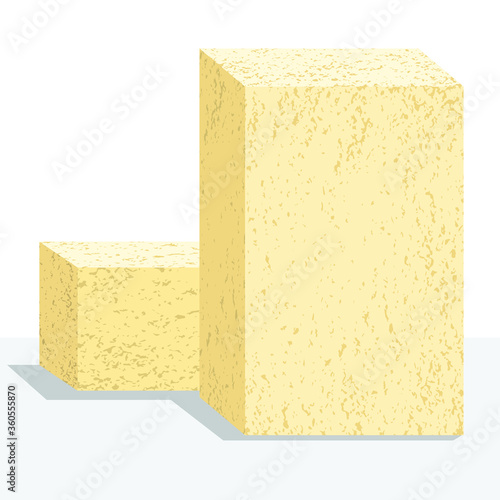 Refractory brick vector image on a white background