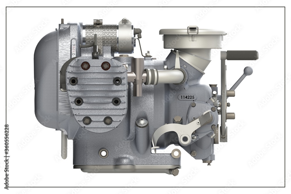Design of a motorcycle combustion engine. Design of a motorcycle combustion engine.