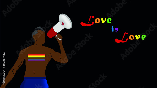 LGBT. Symbols of tolerance and equality between people