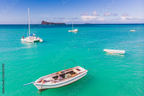 Cap Malheureux with the island of Coin de Mire in the distance, Mauritius, Indian Ocean  © EyesTravelling