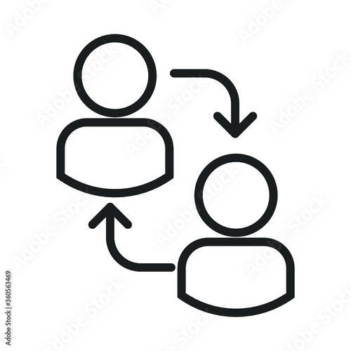 User switch vector icon