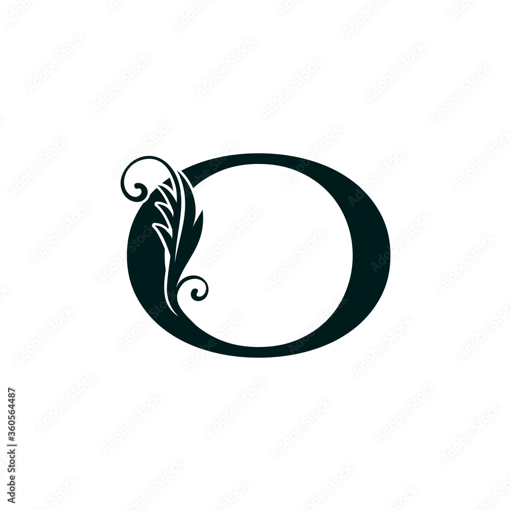 Monogram Initial Letter O luxury logo icon, luxurious vector design concept alphabet letter Monogram Initial Letter O luxury logo icon, luxurious vector design concept alphabet letter