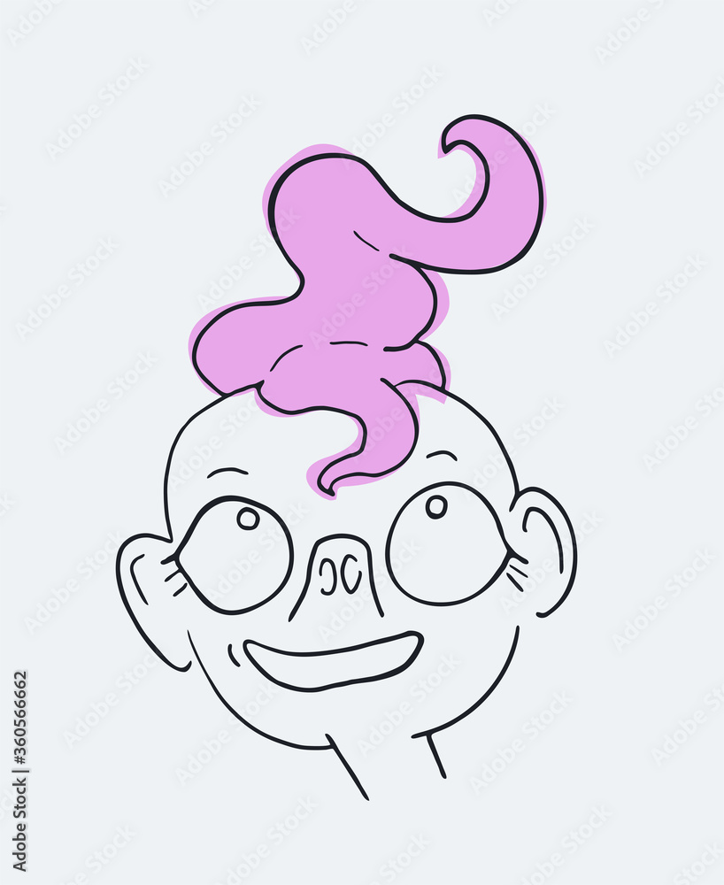 Design of original face draw Design of original face draw