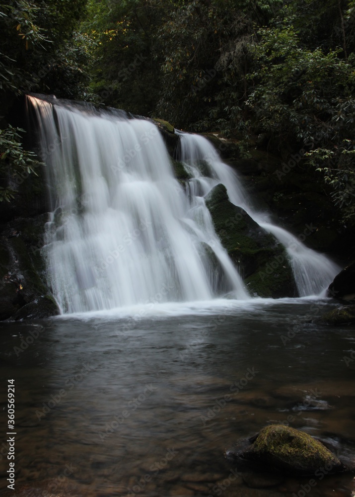 Waterfalls in the Nantahala National Forest in North Carolina
