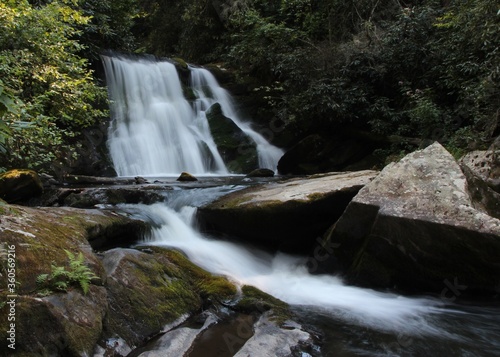 Waterfalls in the Nantahala National Forest in North Carolina 