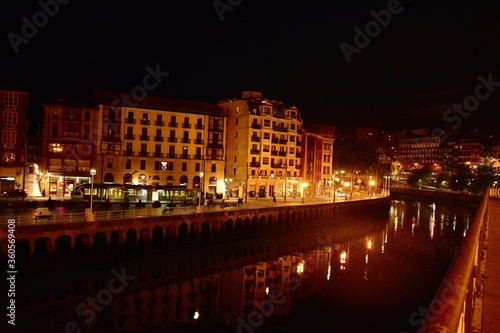 night view of bilbao