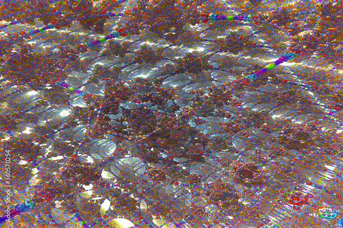 3D render. The embossed background texture, 3d illustration, volumetric drawing. Textures for the design. Three-dimensional texture. 3D Fractal shape.