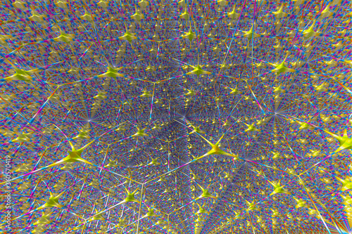 3D render. The embossed background texture, 3d illustration, volumetric drawing. Textures for the design. Three-dimensional texture. 3D Fractal shape.