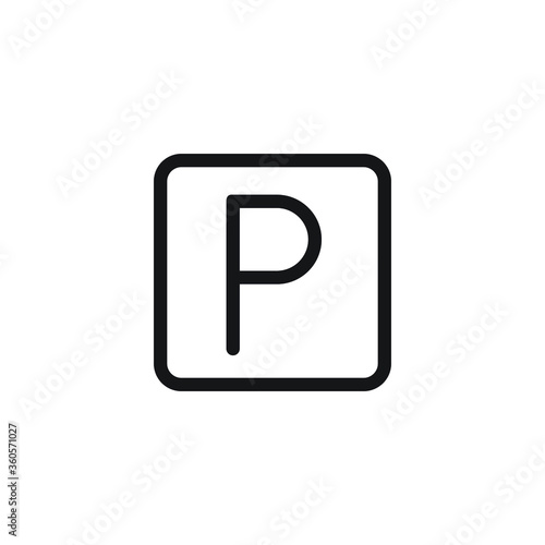 car parking icon vector sign